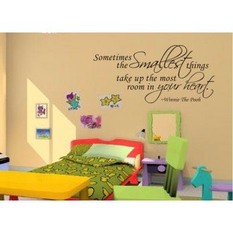 Sometimes the Smallest Things Wall Quote Sticker